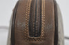 Authentic GUCCI Web Sherry Line Shoulder Bag GG PVC Leather Brown Junk 9322I