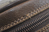 Authentic GUCCI Web Sherry Line Shoulder Bag GG PVC Leather Brown Junk 9322I
