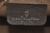 Authentic GUCCI Web Sherry Line Shoulder Bag GG PVC Leather Brown Junk 9322I