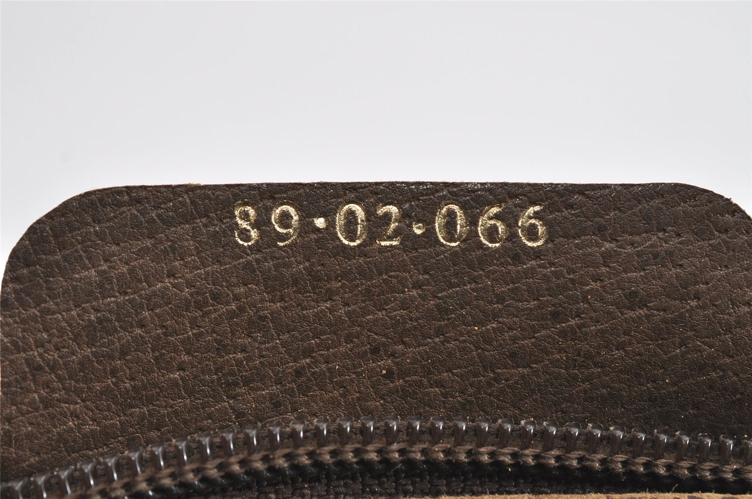 Authentic GUCCI Web Sherry Line Shoulder Bag GG PVC Leather Brown Junk 9322I