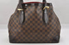 Authentic Louis Vuitton Damier Hampstead MM Shoulder Tote Bag N51204 LV 9323I