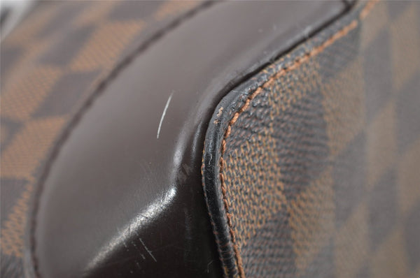 Authentic Louis Vuitton Damier Hampstead MM Shoulder Tote Bag N51204 LV 9323I