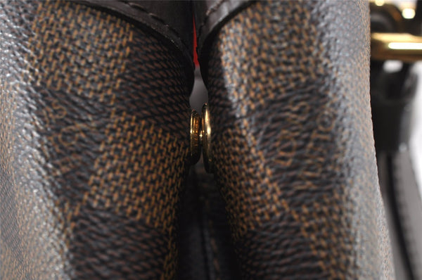 Authentic Louis Vuitton Damier Hampstead MM Shoulder Tote Bag N51204 LV 9323I