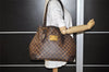 Authentic Louis Vuitton Damier Hampstead MM Shoulder Tote Bag N51204 LV 9323I