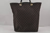 Authentic GUCCI Vintage Shoulder Tote Bag GG Canvas Leather 0021097 Brown 9324J