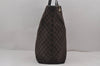Authentic GUCCI Vintage Shoulder Tote Bag GG Canvas Leather 0021097 Brown 9324J