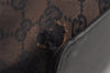 Authentic GUCCI Vintage Shoulder Tote Bag GG Canvas Leather 0021097 Brown 9324J