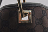 Authentic GUCCI Vintage Shoulder Tote Bag GG Canvas Leather 0021097 Brown 9324J