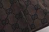 Authentic GUCCI Vintage Shoulder Tote Bag GG Canvas Leather 0021097 Brown 9324J