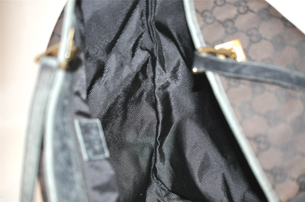 Authentic GUCCI Vintage Shoulder Tote Bag GG Canvas Leather 0021097 Brown 9324J