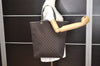 Authentic GUCCI Vintage Shoulder Tote Bag GG Canvas Leather 0021097 Brown 9324J