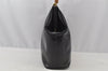 Authentic GUCCI Vintage Bamboo Shoulder Bag Purse Leather Black Junk 9325I