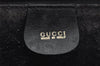 Authentic GUCCI Vintage Bamboo Shoulder Bag Purse Leather Black Junk 9325I