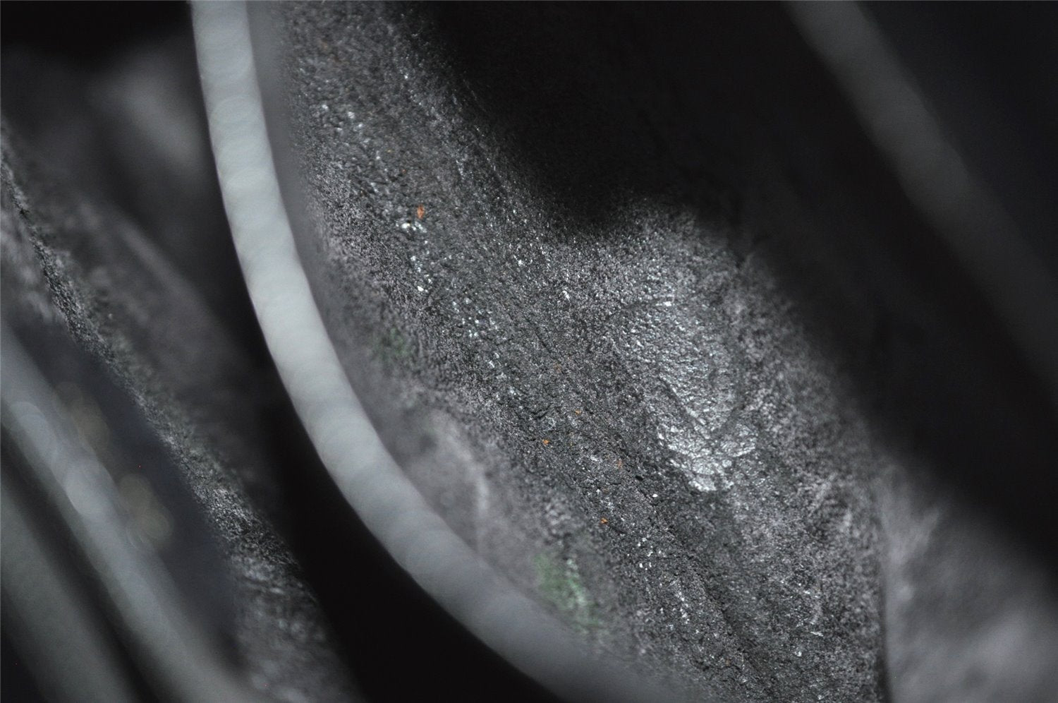 Authentic GUCCI Vintage Bamboo Shoulder Bag Purse Leather Black Junk 9325I