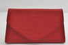 Authentic Louis Vuitton Epi Arts Deco PM Clutch Hand Bag Red M52647 LV 9327I