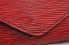 Authentic Louis Vuitton Epi Arts Deco PM Clutch Hand Bag Red M52647 LV 9327I