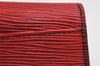 Authentic Louis Vuitton Epi Arts Deco PM Clutch Hand Bag Red M52647 LV 9327I