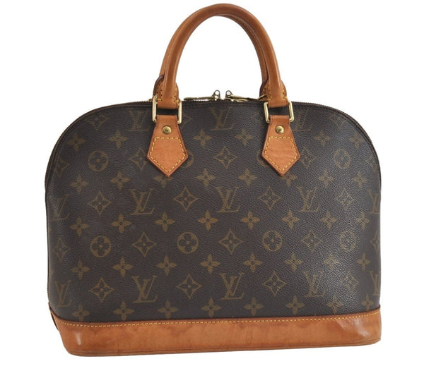 Authentic Louis Vuitton Monogram Alma Hand Bag Purse M51130 LV 9328I