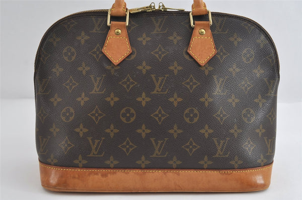 Authentic Louis Vuitton Monogram Alma Hand Bag Purse M51130 LV 9328I