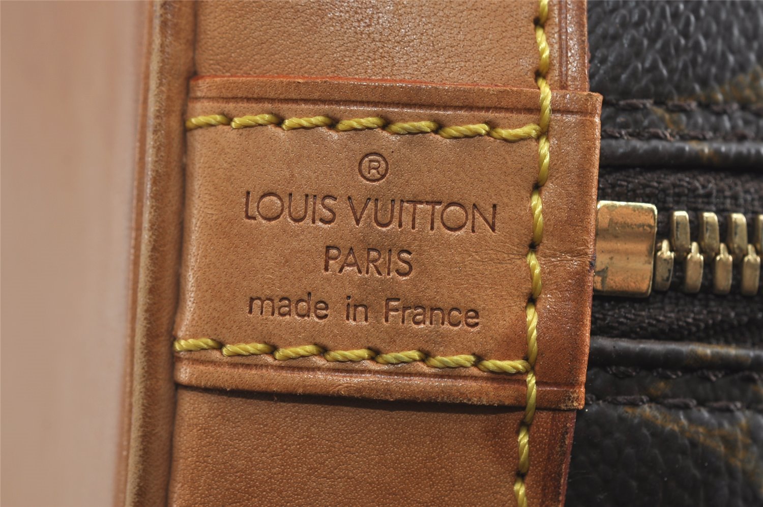 Authentic Louis Vuitton Monogram Alma Hand Bag Purse M51130 LV 9328I