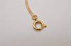 Authentic Christian Dior Gold Tone Rhinestone Chain Pendant Necklace CD 9329I