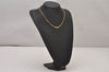 Authentic Christian Dior Gold Tone Chain Pendant Necklace CD 9330I