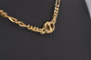 Authentic Christian Dior Gold Tone Chain Pendant Necklace CD 9330I