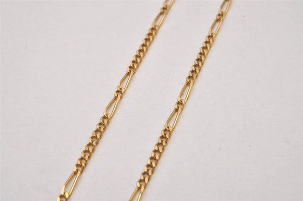 Authentic Christian Dior Gold Tone Chain Pendant Necklace CD 9330I