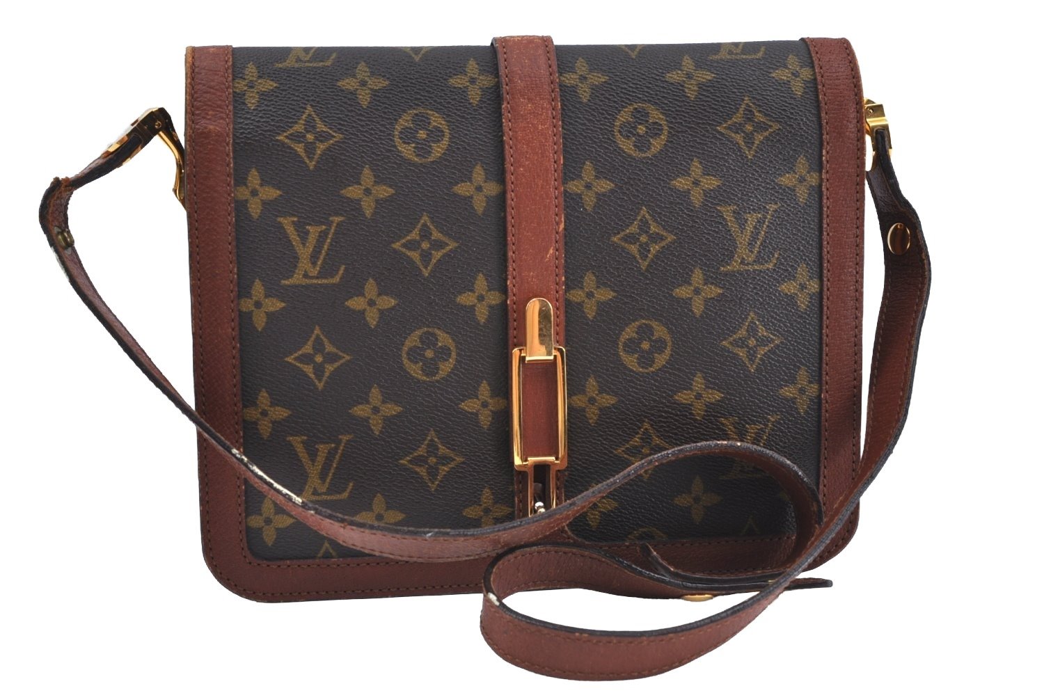 Auth Louis Vuitton Monogram Rond Point Shoulder Cross Bag M51412 LV Junk 9332H