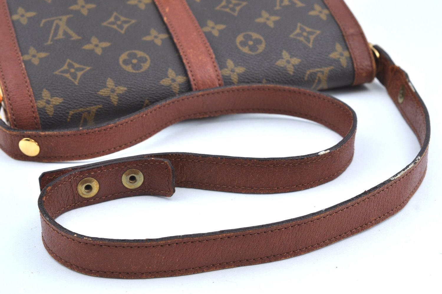 Auth Louis Vuitton Monogram Rond Point Shoulder Cross Bag M51412 LV Junk 9332H