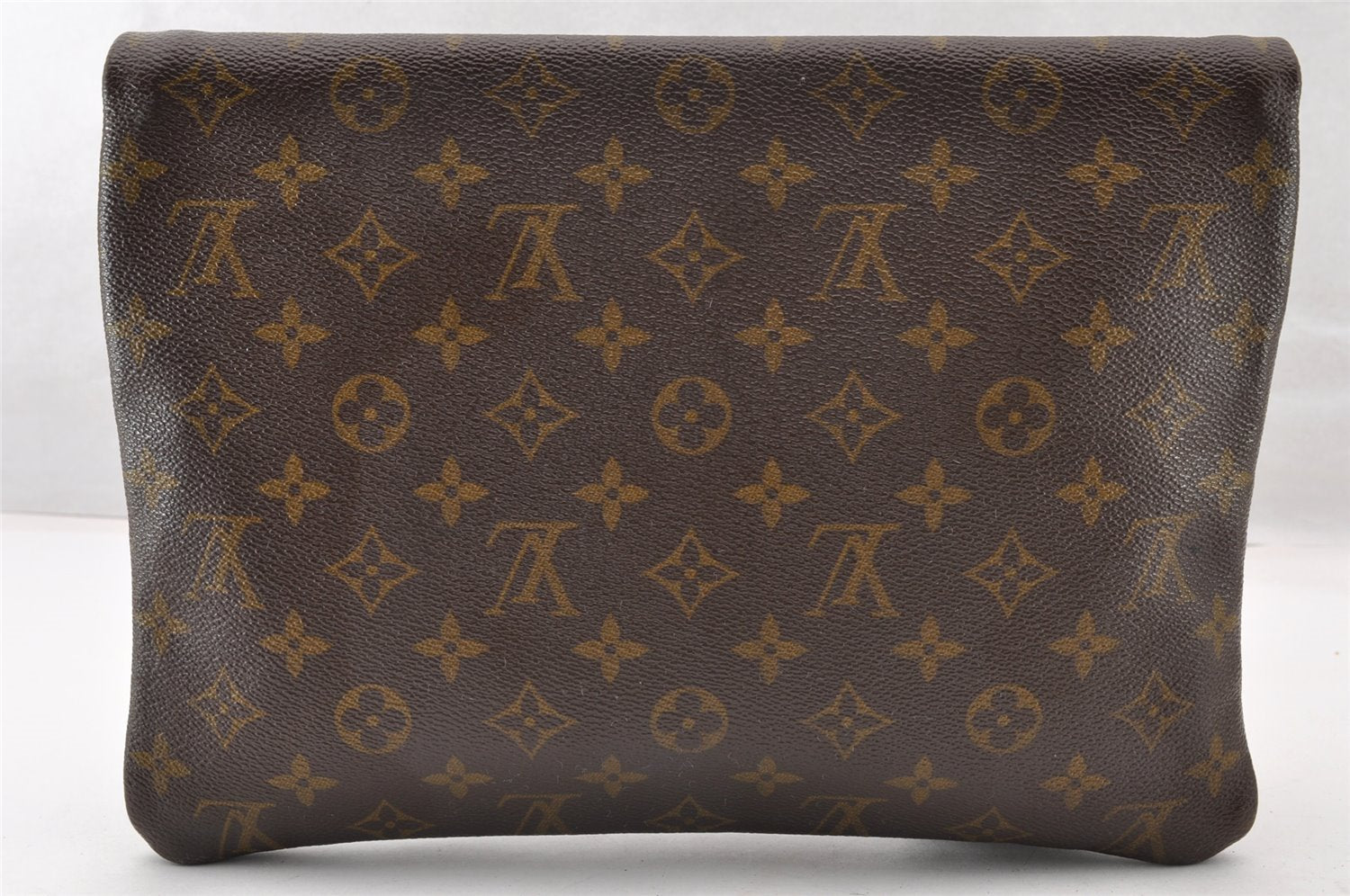 Auth Louis Vuitton Monogram Pochette Pliante Clutch Hand Bag Old Model LV 9332I