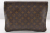 Auth Louis Vuitton Monogram Pochette Pliante Clutch Hand Bag Old Model LV 9332I