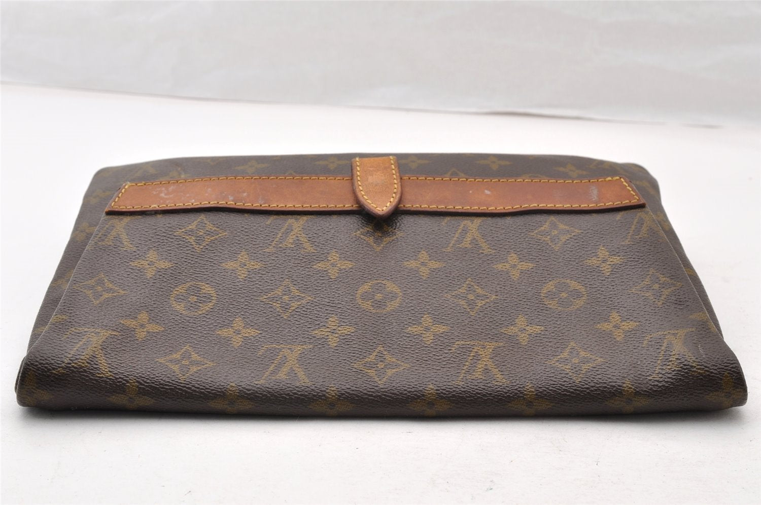 Auth Louis Vuitton Monogram Pochette Pliante Clutch Hand Bag Old Model LV 9332I