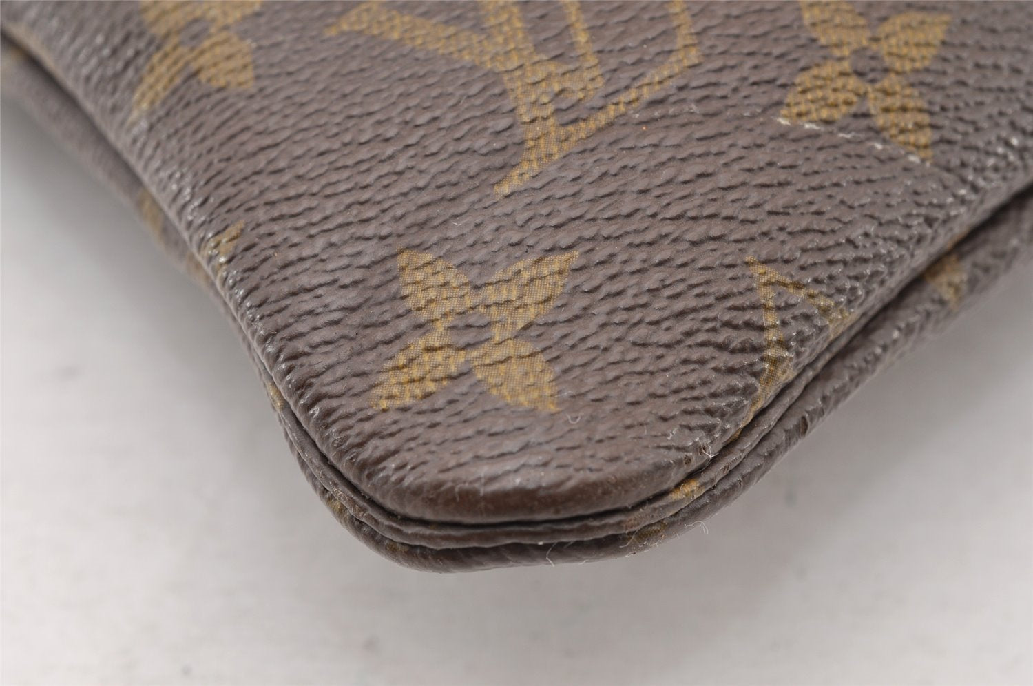Auth Louis Vuitton Monogram Pochette Pliante Clutch Hand Bag Old Model LV 9332I