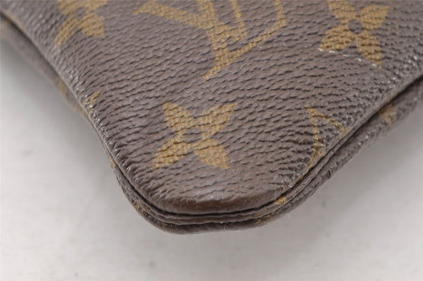Auth Louis Vuitton Monogram Pochette Pliante Clutch Hand Bag Old Model LV 9332I