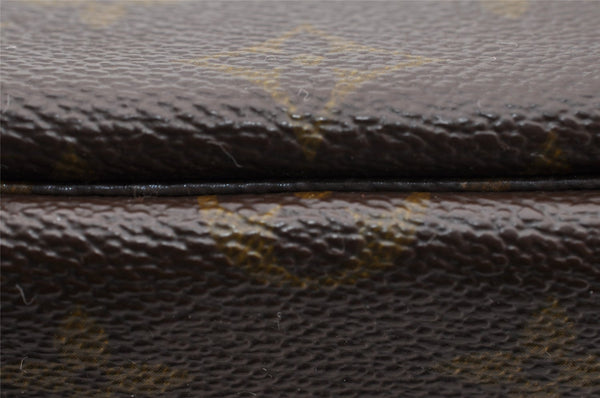 Auth Louis Vuitton Monogram Pochette Pliante Clutch Hand Bag Old Model LV 9332I