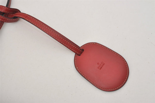 Authentic GUCCI Reversible Shoulder Tote Bag GG PVC Leather Brown Red Junk 9333I