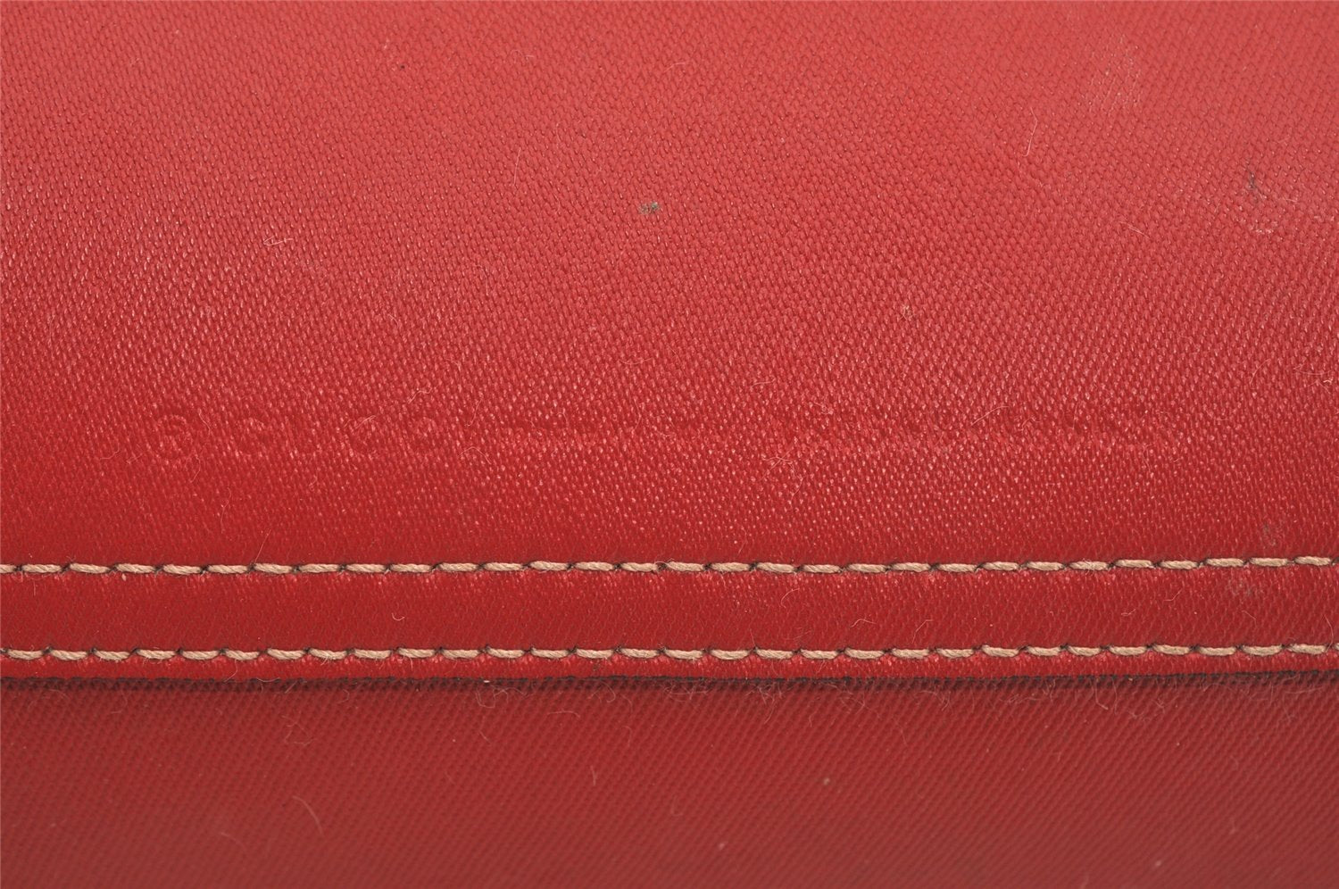 Authentic GUCCI Reversible Shoulder Tote Bag GG PVC Leather Brown Red Junk 9333I