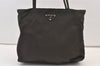 Authentic PRADA Vintage Nylon Tessuto Shoulder Tote Bag Khaki Green 9335J