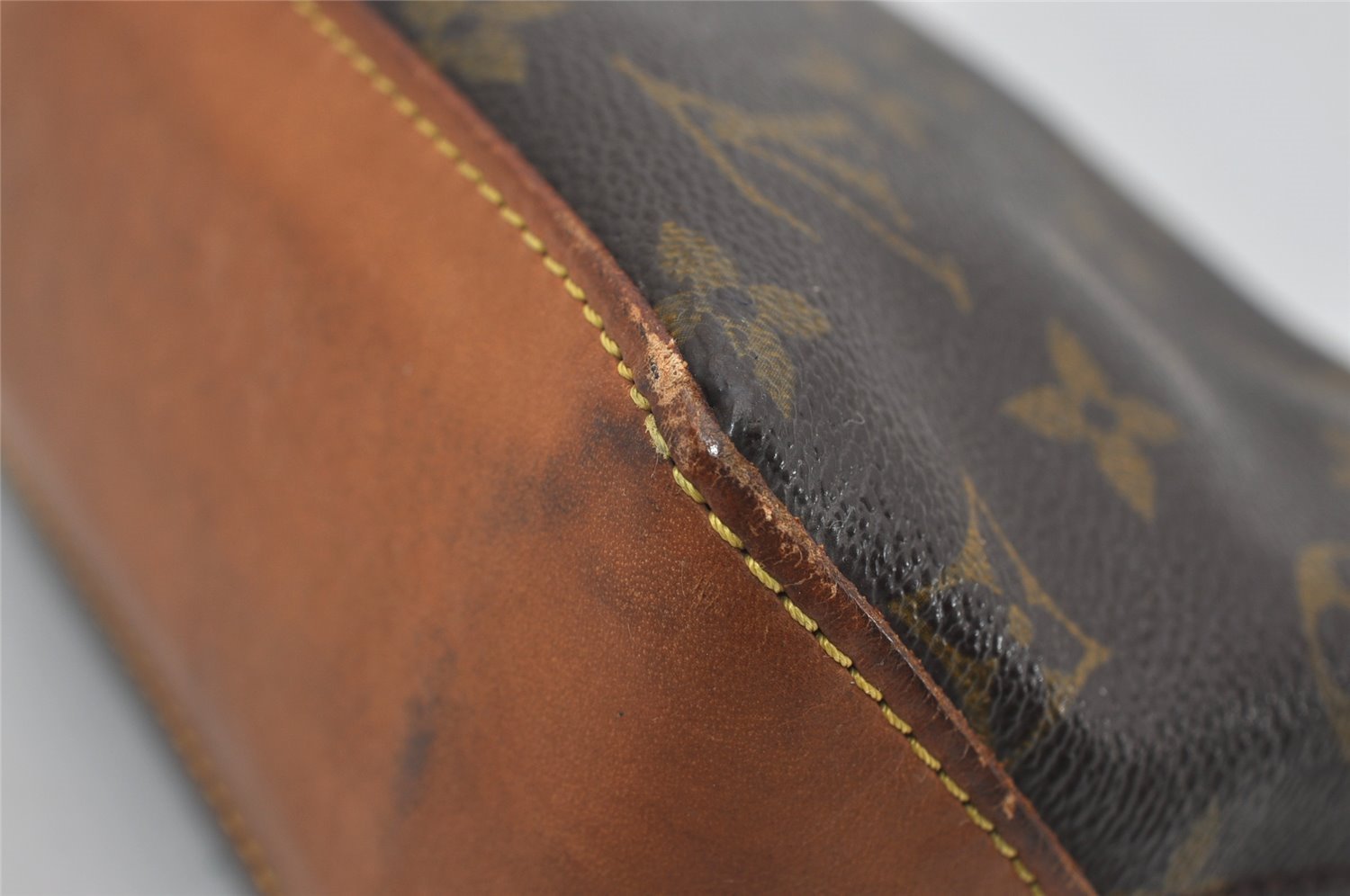 Authentic Louis Vuitton Monogram Trotteur Shoulder Cross Bag M51240 Junk 9336I