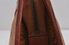 Authentic MCM Vintage Visetos Leather Clutch Hand Bag Purse Brown 9336J