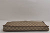 Authentic GUCCI Vintage Clutch Documents PC Case PVC Leather Brown 9337J