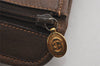 Authentic GUCCI Vintage Clutch Documents PC Case PVC Leather Brown 9337J