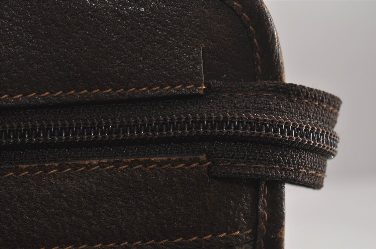 Authentic GUCCI Vintage Clutch Documents PC Case PVC Leather Brown 9337J