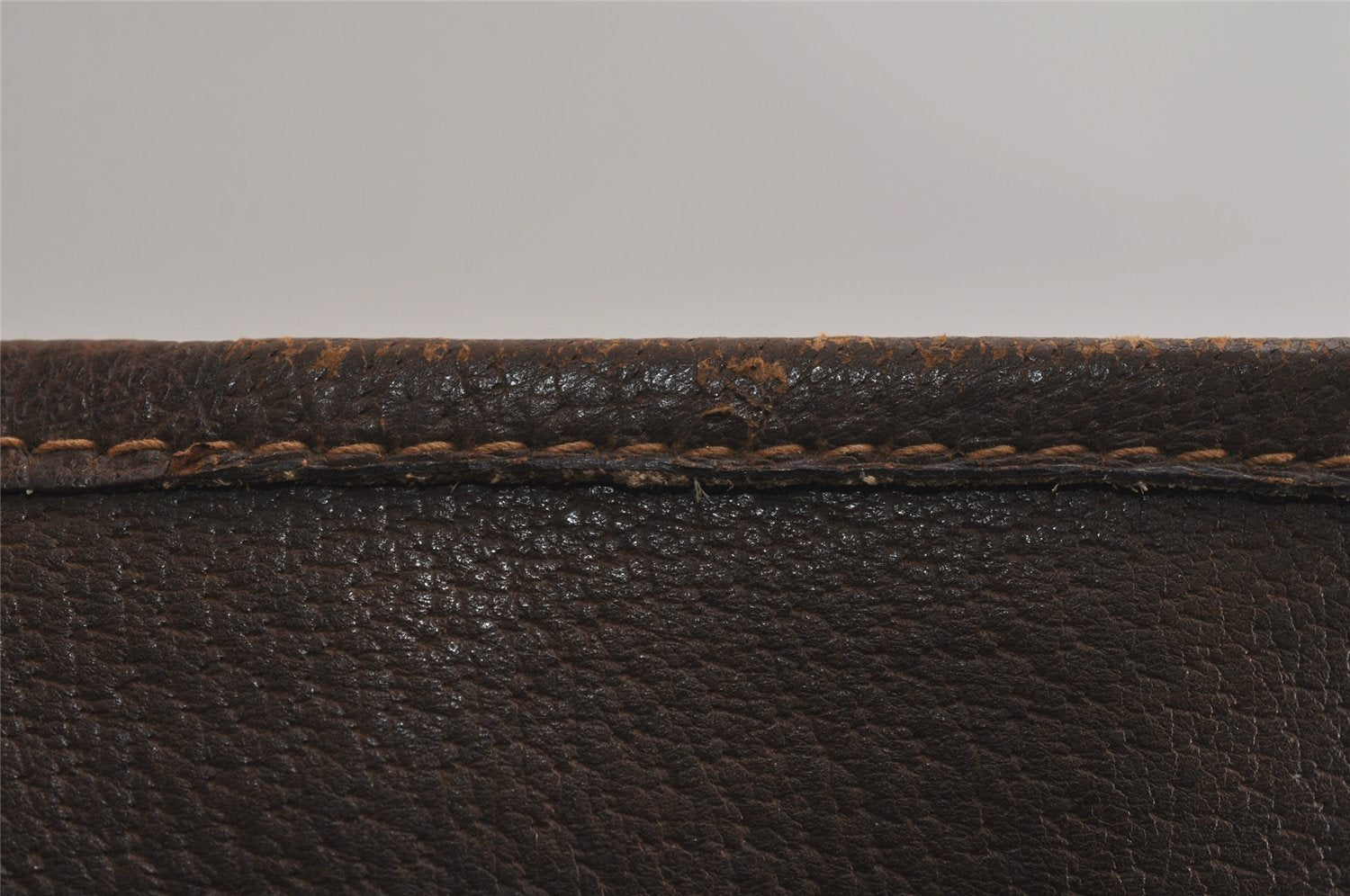 Authentic GUCCI Vintage Clutch Documents PC Case PVC Leather Brown 9337J