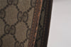 Authentic GUCCI Vintage Clutch Documents PC Case PVC Leather Brown 9337J