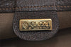 Authentic GUCCI Vintage Clutch Documents PC Case PVC Leather Brown 9337J