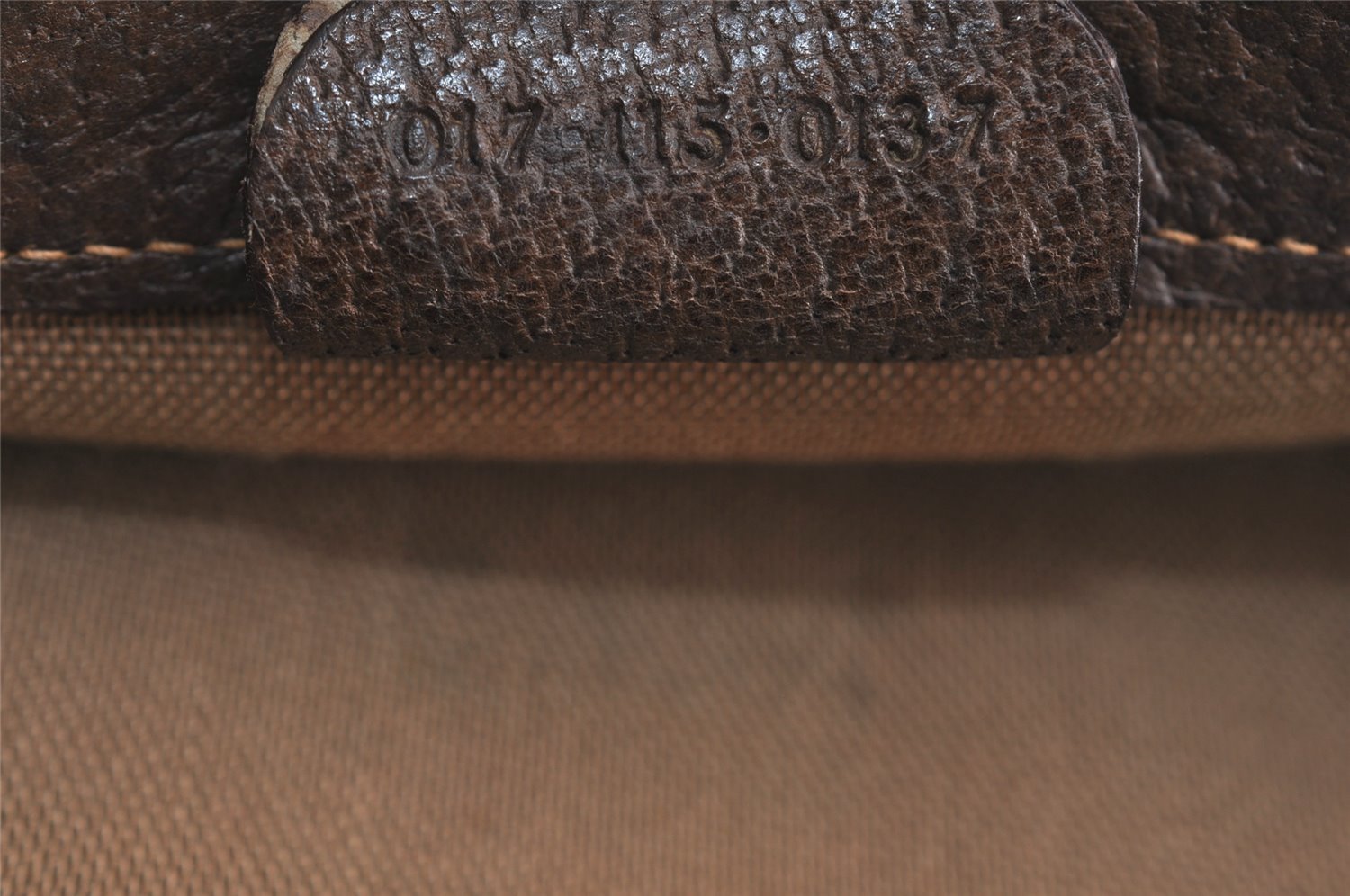 Authentic GUCCI Vintage Clutch Documents PC Case PVC Leather Brown 9337J