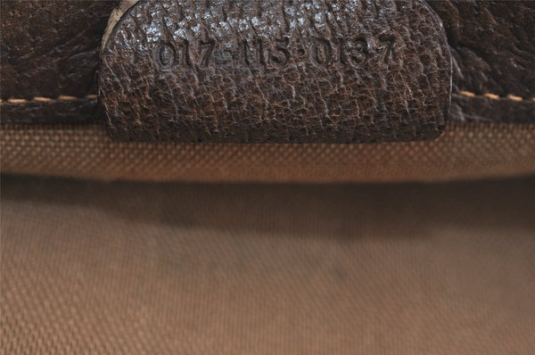 Authentic GUCCI Vintage Clutch Documents PC Case PVC Leather Brown 9337J