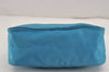 Authentic PRADA Vintage Nylon Tessuto Leather Shoulder Hand Bag Purse Blue 9338J